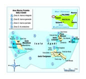cartina del Isole Egadi clicca l'immagine per ingrandirla in un'altra pagina