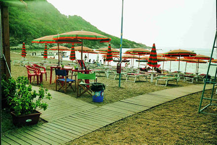 Passerelle in stabilimento balneare